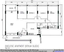 行政公寓平面图(143平方米)